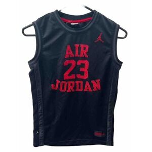 Nike Michael Jordan Jersey #23 Fly Since 1982 Stitched Black Jersey Youth Large